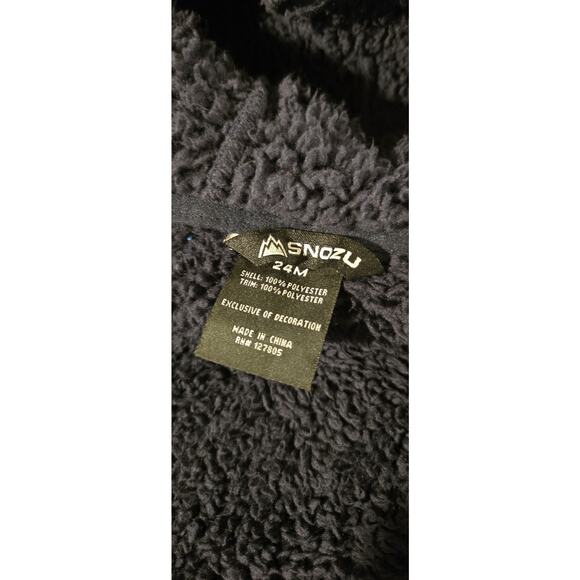 Snozu Fleece Cozy, Bunting Snowsuit, One Piece, Hooded, Toddler 24 Months Blue - Picture 6 of 7